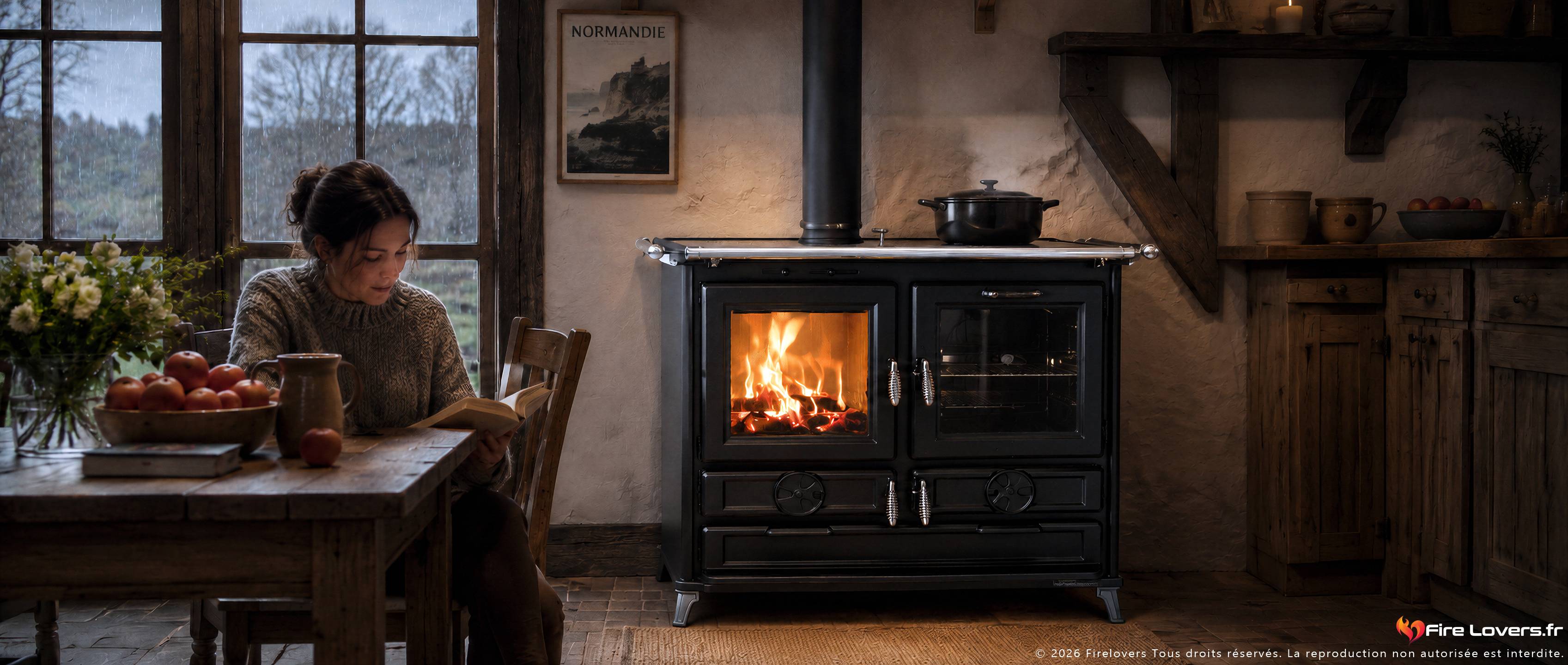 Cuisinière à bois Thermorossi Klara Evo 12,1 kW — vue 1